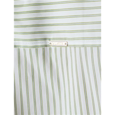 Блузка прилегающего силуэта из формоустойчивого хлопка