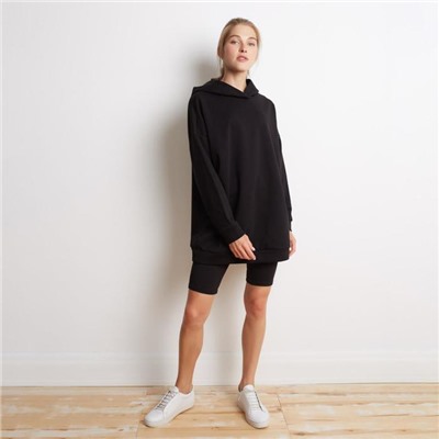 Худи женское MINAKU: Casual Collection цвет чёрный, р-р 50-52