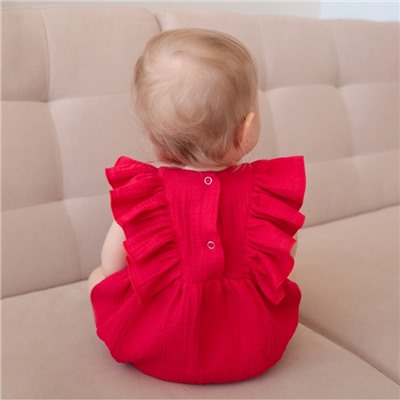 Боди детское MINAKU, рост 86-92 см, красное