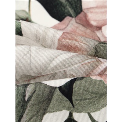 Набор салфеток с декоративными кольцами Этель «Пионы» 40×40 см - 4 шт., 100% хл, саржа