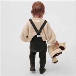 Колготки на подтяжках «Крошка Я» 62-68 см, хаки