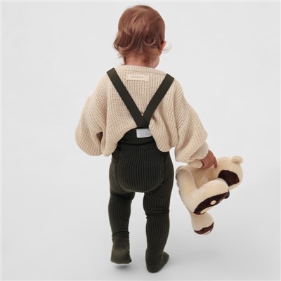 Колготки на подтяжках «Крошка Я» 62-68 см, хаки