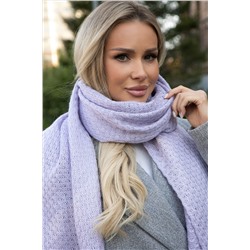 Вязаный палантин (пыльно-сиреневый) ВП01-1М
