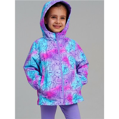 Куртка текстильная с полиуретановым покрытием для девочек (ветровка)