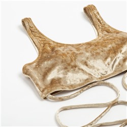 Купальник раздельный с завязками женский MINAKU, бежевый размер 46