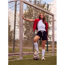 Шорты женские, темно-синие, размер 48