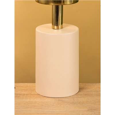 Подсвечник на 1 свечу «Кубок», 10×10×28.5 см, кремовый с золотом