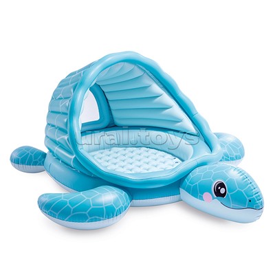 Бассейн надувной "Черепашка" 15л,  61x15см от 1 до 3 лет, 48677NP INTEX