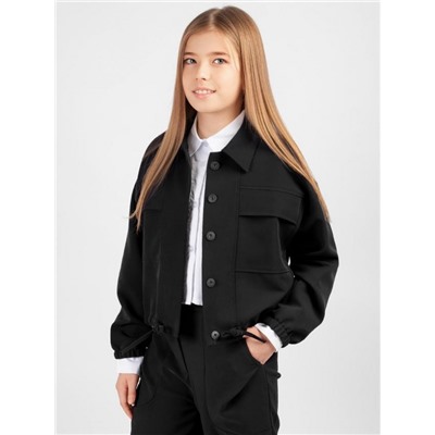 Бомбер для девочки SP2514 (Черный)