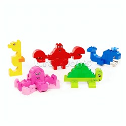 Конструктор Макси "Морские обитатели" (88 элементов) (в коробке)