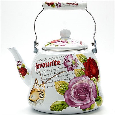 23077 Чайник мет 5л с/кр ЭМАЛЬ МВ (х6)(х8)