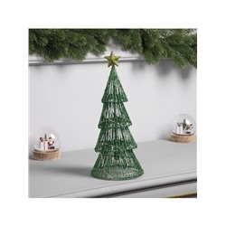 Светодиодная фигура «Ёлочка зелёная» 31×13×13 см, 20 LED, батарейки ААx2 (не в комплекте), свечение теплое белое