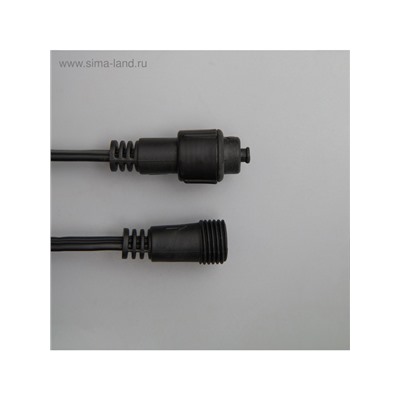 Гирлянда «Занавес» 2×6 м, IP44, УМС, тёмная нить, 1440 LED, свечение синее, 220 В