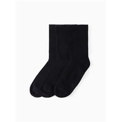 Носки спортивные хлопковые Resport, 3 пары, размер 35-38, чёрные