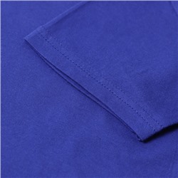 Футболка детская однотонная ATA kids, синяя, рост 134 см