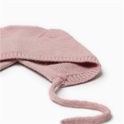 Шапка вязаная детская «Крошка Я», размер 48-50, розовая