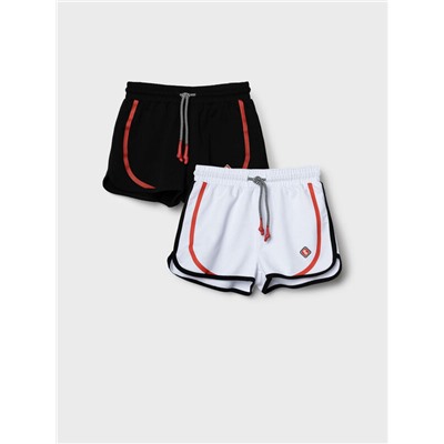 Шорты трикотажные для девочек, 2 шт в комплекте