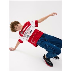 Брюки текстильные джинсовые для мальчиков