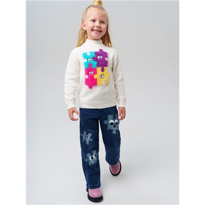 Свитер трикотажный для девочек