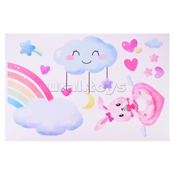 Интерьерная наклейка "Dreams about Unicorn" 60x90 см, ПВХ, в пластиковом пакете с блистерным подвесом