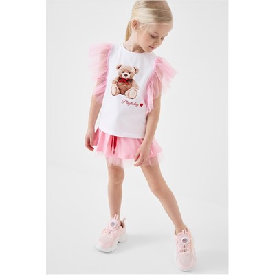 Джемпер трикотажный для девочек (футболка) PLAYTODAY, 1240334