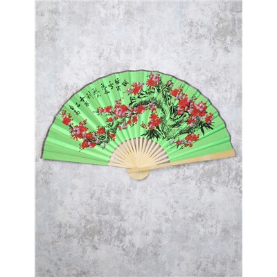 Веер 50 см бамбуковая основа Черный с Драконами / 622-11 /уп 50/200/