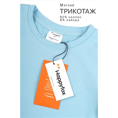 Укороченная футболка для девочки Happyfox