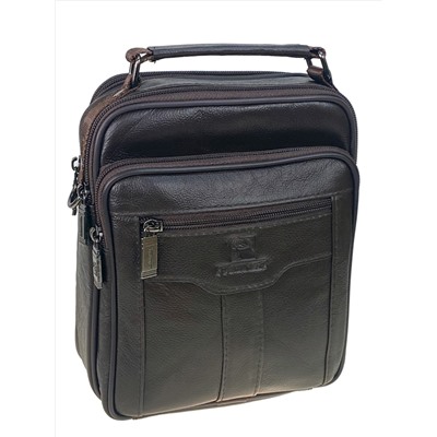 Сумка мужская из натуральной кожи, цвет коричневый