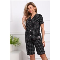 1067 Костюм женский домашний (Черный)