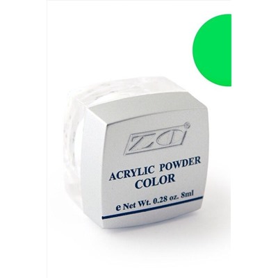 ZO Акриловая пудра для дизайна ногтей PC-13, малахитовый, 8 г KRISTALLER, 1107538
