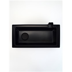 Аквариум «Прямоугольный» с крышкой, 5 л, 25×13×15.5/18 см, чёрный