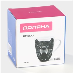 Кружка Доляна «Медведь», 350 мл, фарфор