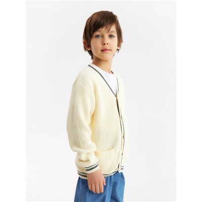 Кардиган детский KAFTAN, размер 30 (98-104 см), молочный