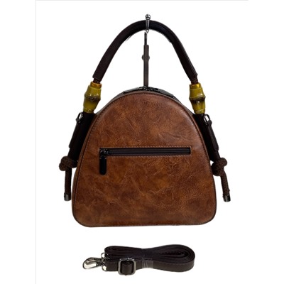 Женская сумка из искусственной кожи, цвет коричневый