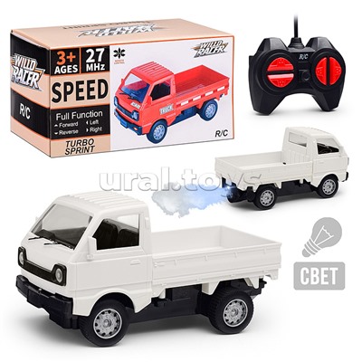 Машина "Погрузчик" р/у, дым 27 MGz, в коробке