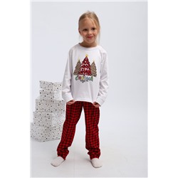 Детская пижама с брюками П324 Нарядные Ёлочки НАТАЛИ, 1214071