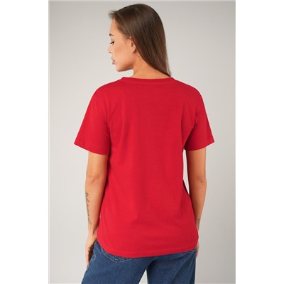 Женская базовая хлопковая футболка Happyfox