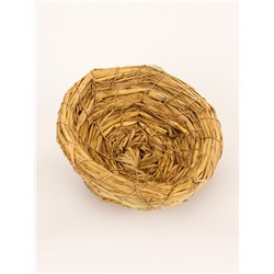 Гнездо для птиц плетёное из соломы, 13.5×5 см