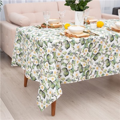Скатерть «Этель» Camellia, размер 145×220 см, хлопок 100%, саржа 190 г/м²