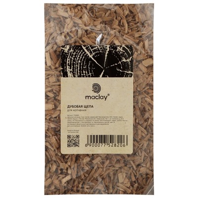 Щепа для копчения Maclay «Дуб», 400±40 г