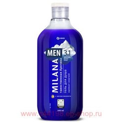 Milana MEN Гель для душа Таинственная арктика с маслом эвкалипта 300 мл