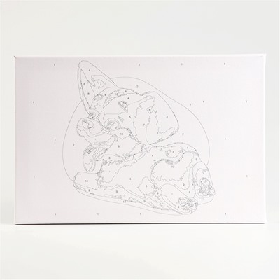 Картина по номерам на холсте с подрамником «Малыш Корги» 20×30 см