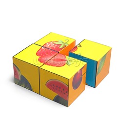 Кубики Фрукты-Ягоды 4шт