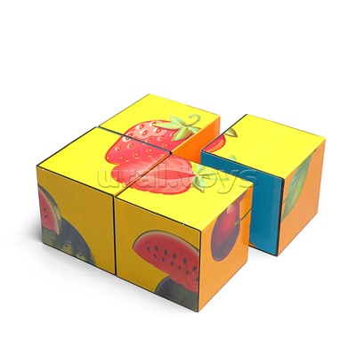 Кубики Фрукты-Ягоды 4шт