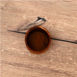 Стакан, 8×8×8 см, тиковое дерево