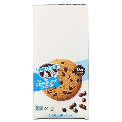 Lenny & Larry's, The COMPLETE Cookie, Chocolate Chip, 12 Cookies, 4 oz (113 g) Each