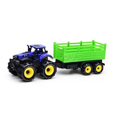 Трактор "Веселая ферма" с прицепом, в коробк