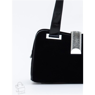 Сумка женская кожаная 91153MSS black  Velina Fabbiano-Safenta