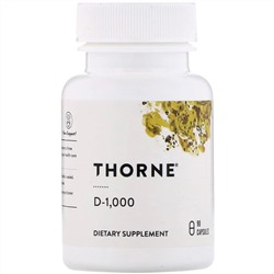 Thorne Research, D-1000, 90 капсул