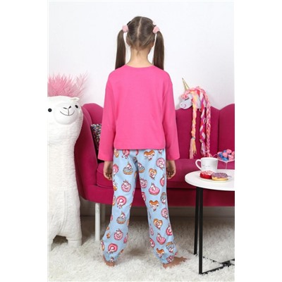 Пижама для девочки Единопончик-1 (Розово-голубой)